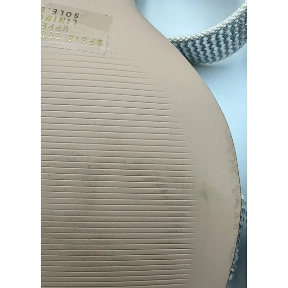 J Crew Sandal Lucie‎ double-strap block-heel sandals w crystals Size 10  BP318 - Picture 7 of 12